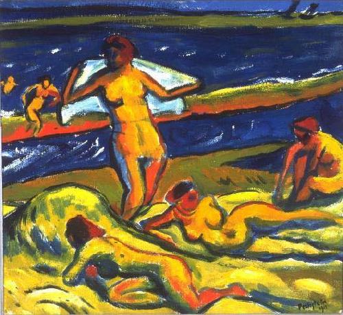 Max Pechstein Bathers oil painting image